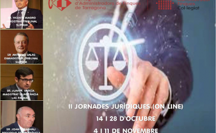 II Jornades Jurídiques del Col·legi d´Administradors de Finques de Tarragona