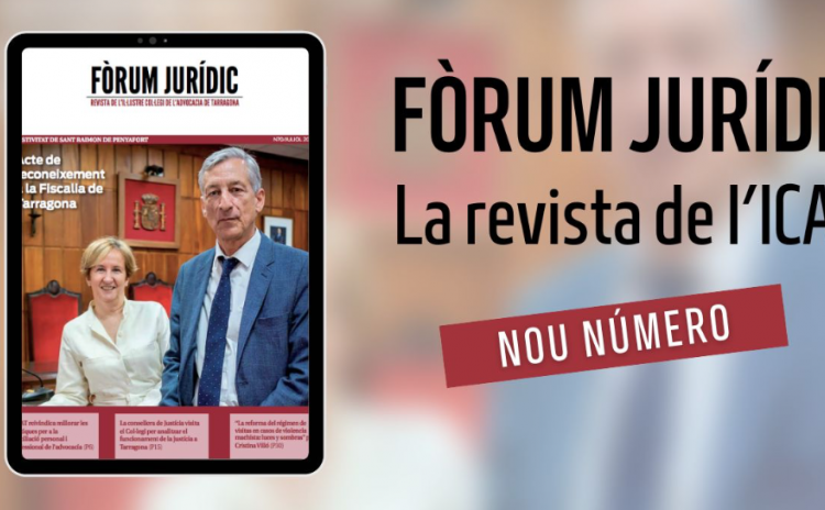 Ja podeu consultar el nou número de Fòrum Jurídic, la revista de l’ICAT