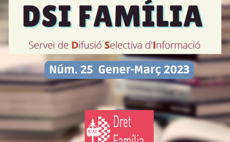 Ja teniu disponible el núm. 25 del DSI de Família