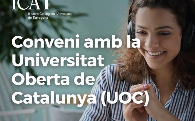 El Col·legi subscriu un conveni amb la UOC