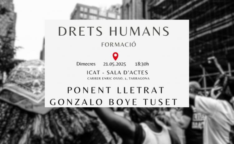 L´advocacia jove organitza una conferència sobre drets humans