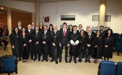 La Junta de Govern de l’ICAT pel mandat 2017-2021 pren possessió davant del conseller de Justícia Carles Mundó