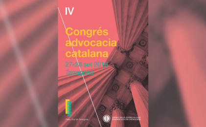 Inscriu-te al IV Congrés de l´Advocacia Catalana