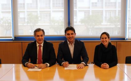El Col·legi i el Banco Santander renoven l´acord de col·laboració per a l´any 2020