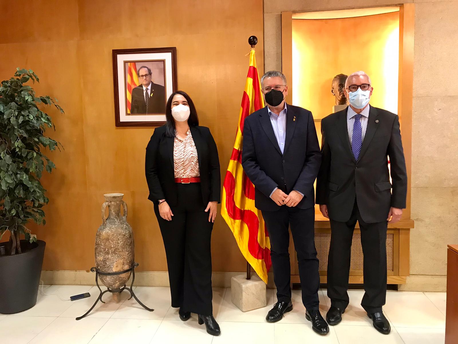 La degana de l’ICAT, Estela Martín, fa una visita institucional a l’alcalde de Tarragona, Pau Ricomà