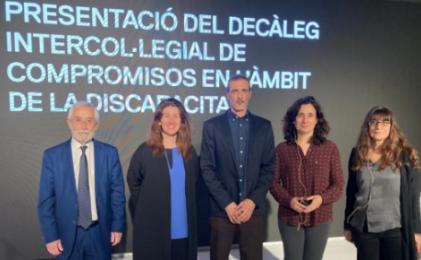 La Intercol·legial presenta el seu decàleg de compromisos en l’àmbit de la discapacitat