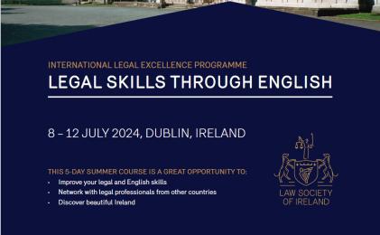 Curs del Col.legi de l´Advocacia d´Irlanda: `Legal Skills through English - international excellence programme`
