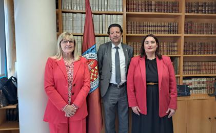 La degana Estela Martín manté una trobada amb el president del Col·legi d´Administradors de Finques de Tarragona