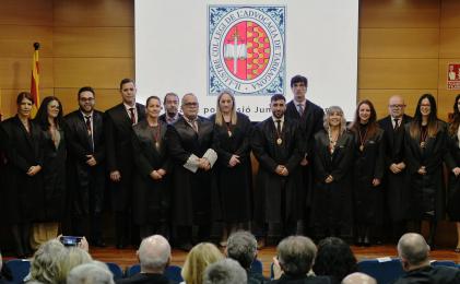 El degà David Rocamora pren possessió del càrrec en un acte institucional a la seu de l´ICAT