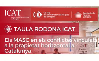 El Col·legi programa una taula rodona sobre MASC i propietat horitzontal